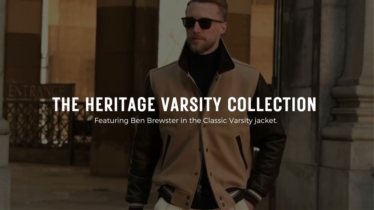 The Classic Varsity Collection: Featuring Ben Brewster in our Heritage Varsity jacket.