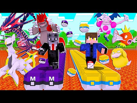 NOVA CORRIDA DAS NOVAS LUCKY PIXELMON MASTER BALL VS PARK BALL DE POKEMON - MINECRAFT PIXELMON MOD