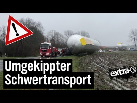 Umgekippter Schwertransport in Sögel | extra 3 | NDR