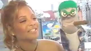 Christina Milian and Ed the sock 2004