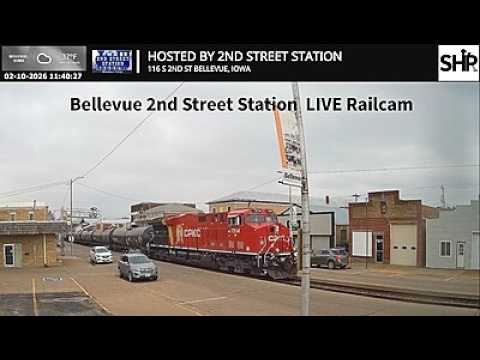Live webcam view of 2nd Street Station Railcam