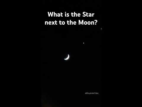 What is the Star next to the Moon?! #moon #star  #venus
