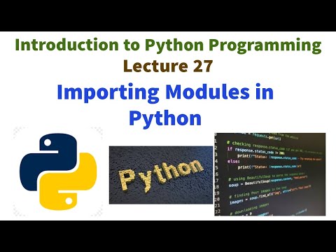 Importing Modules In Python Introduction To Python Programming Vtu Syllabus Python Lecture Series