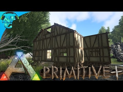 Lumber House Building!  Primitive+ - ARK Survival Evolved Gameplay E7