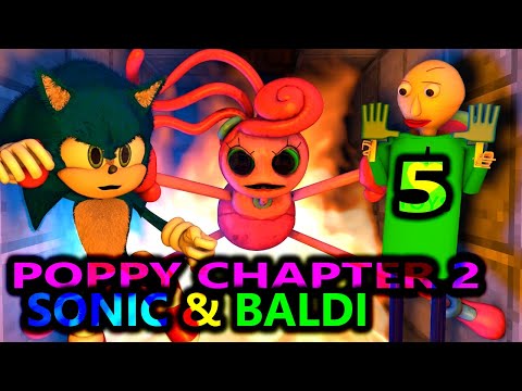 NEW Poppy Playtime Chapter 2 PART 5 VS SONIC & BALDI! Minecraft Animation Movie Story Challenge