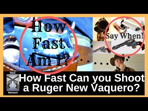 45 Colt Ruger New Vaquero Speed Test Video