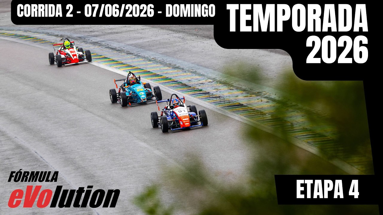 Etapa 4 - 2026 - FÓRMULA EVOLUTION - Corrida 2 - Interlagos - AO VIVO