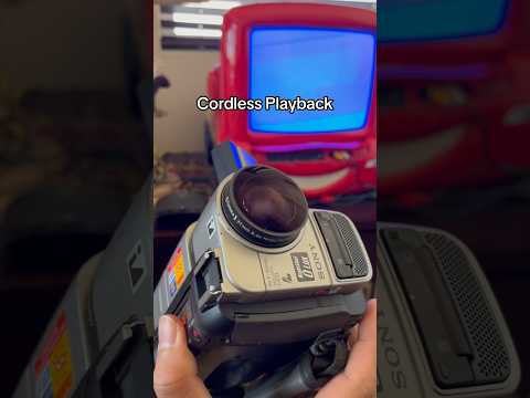 Cordless Playback/Live feed on my Sony Handycam #sony #camcorder #laserlink