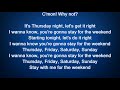 Pet Shop Boys Feat Example - Thursday (Lyric Video)