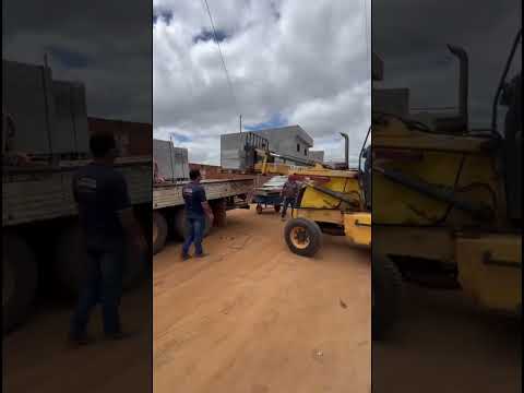 Entrega de 400m² de piso de granito Cinza VSB em Montezuma MG #PisoParaSupermercado VSBGranitos