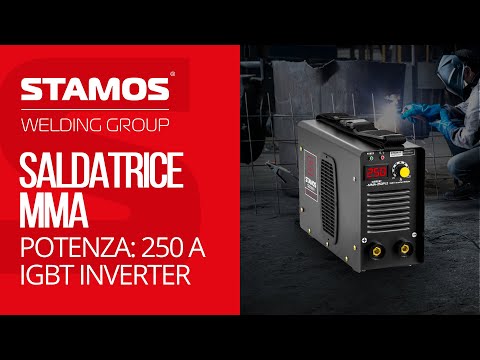 Video - Saldatrice MMA - 250 A - cavo di 8 metri E-Hand - Hot Start - PRO