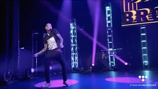 Chris Brown performing &quot;Flipmode&quot; with Fabolous (Tidal Pop Up Show 2017)