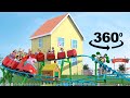 Scary Peppa Pig Roller Coaster 360 TAKE 2