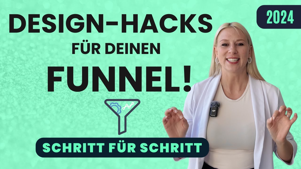 Funnel erstellen -Designhacks für deinen Funnel - Funnelcockpit Tutorial - 2024