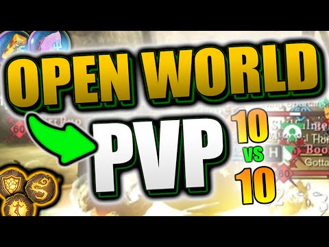 NEW WORLD IS BACK!? - MASSIVE PVP FIGHTS & OPEN WORLD PVP in New World MMO! Fire Staff Ice Gauntlet