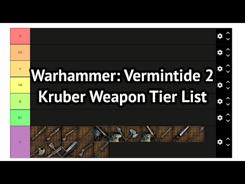 My Ranking of Kruber's Weapons in Vermintide 2