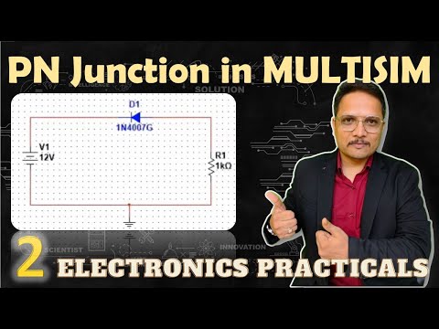 VI Characteristics of PN Junction Diode in Multisim Mutisim BasicElectronics