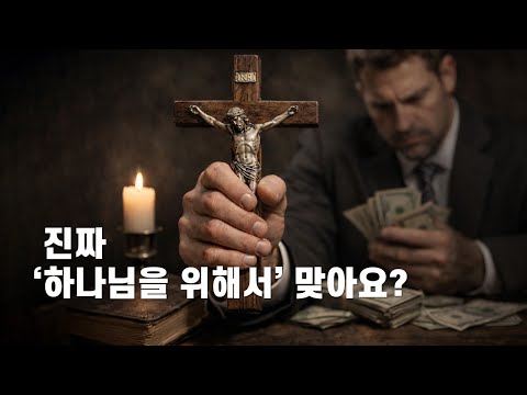 진짜 하나님을 위해서 맞아요