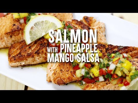 Tajin Salmon With Mango Salsa