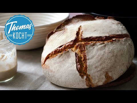 Bauernbrot selber backen / Dinkel-Roggen-Mischbrot / Thomas kocht