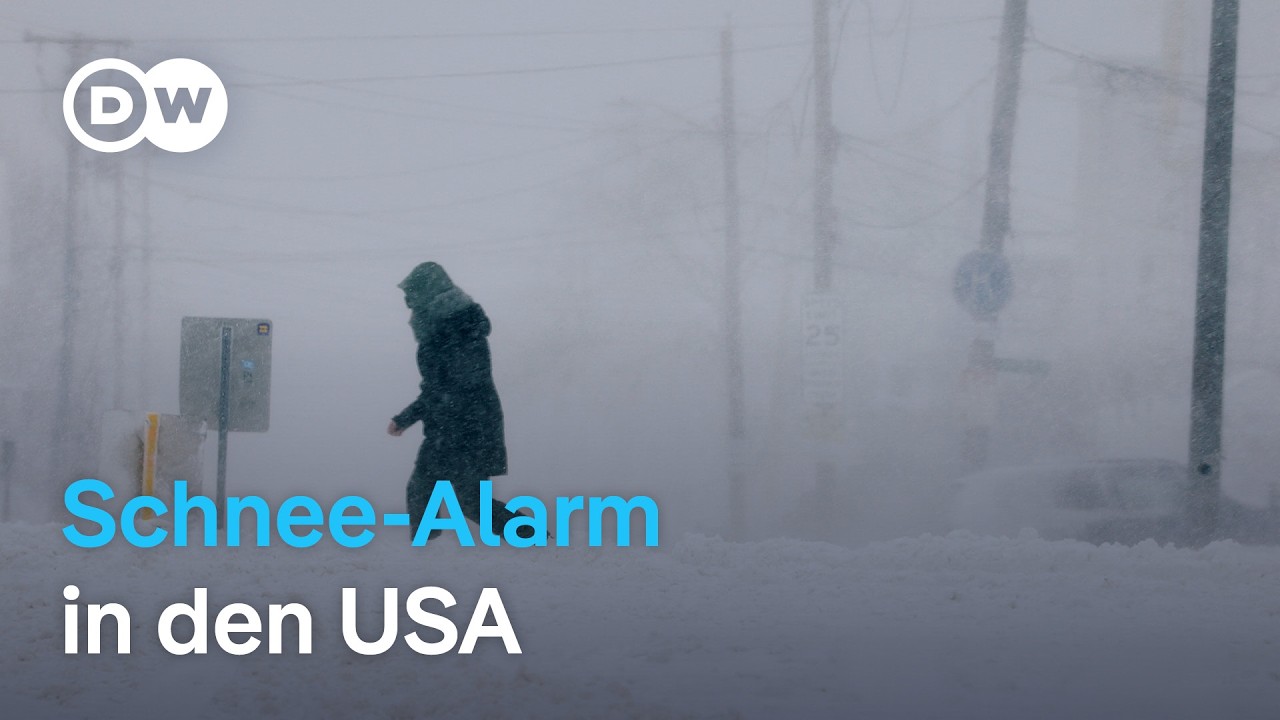 Blizzard in USA: Kampf gegen den Schnee | DW News