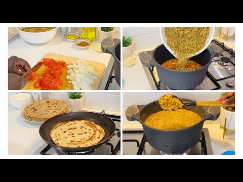 Cook Dinner with Me | Ades (lentils) & Chapati | Vegan π± Meal