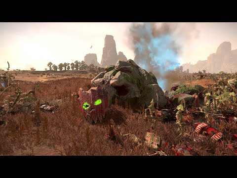 Tomb Kings vs Greenskins - 4K Quality - Total War Warhammer 3