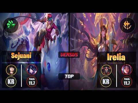 Sword SEJUANI (Top) [Grasp of the Undying] VS IRELIA - Grandmaster KR Patch 11.7