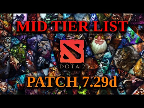 Mid Tier List - Patch 7.29d Dota 2