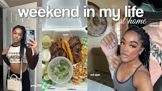 WEEKEND IN MY LIFE | VLOG | lunch date, grwm, nail appt, shopping, going home
