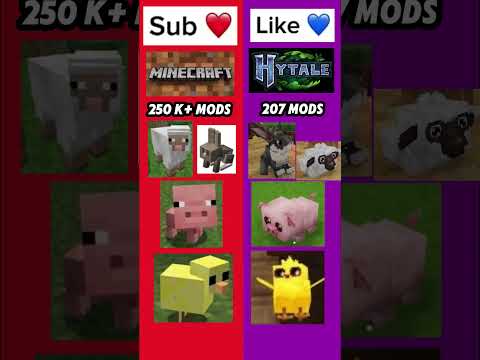 Choose your side minecraft vs hytale #minecraft #shorts #hytale #gaming