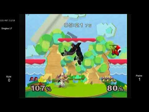 GSS 87 SSBM - Myle (Falcon, Ganon, G&W) vs. Padre (White Falcon) - Melee LF