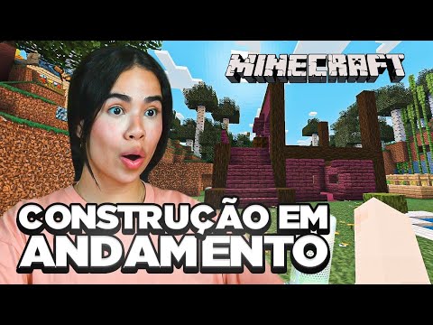 CRIANDO UMA CASA DO 0 TODA ROSA NO MINECRAFT 