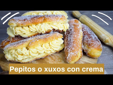 PEPITOS o xuxos con CREMA