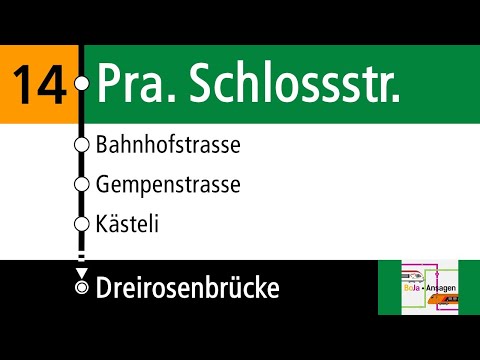 BVB Ansagen | 14 Pratteln - Basel Dreirosenbrücke | BoJa Ansagen