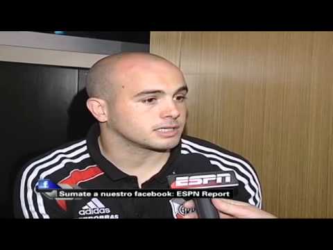 Martín Aguirre, el goleador de River ante Huracán