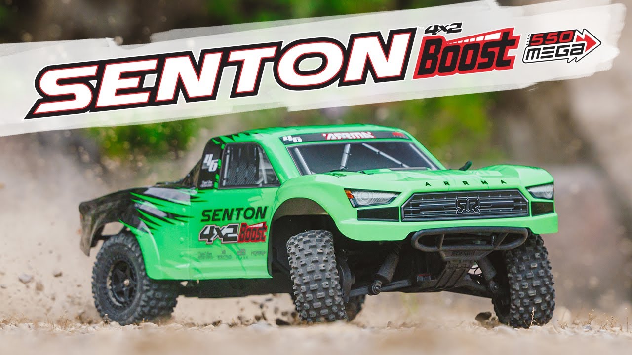 Arrma Short Course Truck Senton 4x2 Boost Mega, bleu RTR, 1:10