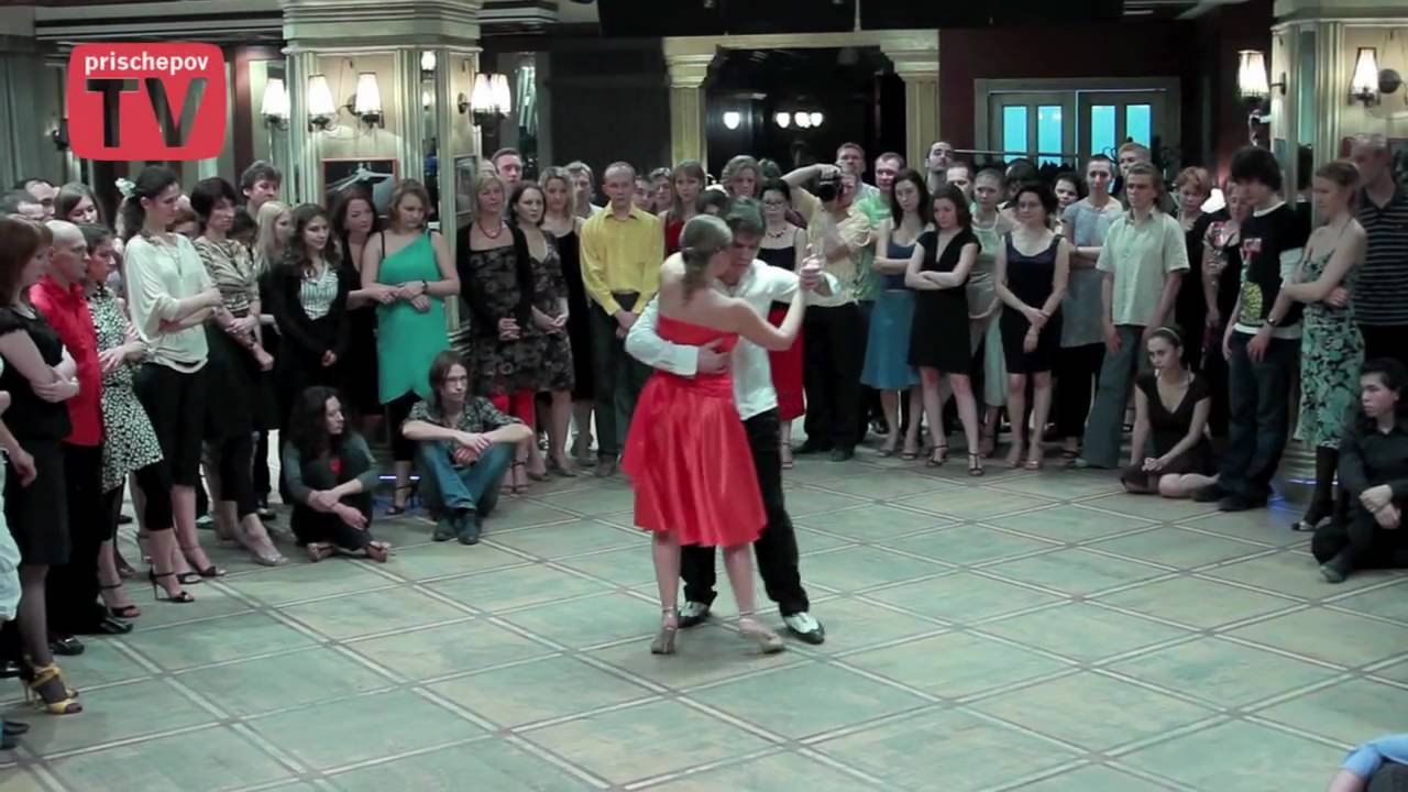 Oleg Okunev & Elena Sidorova (Nigniy Novgorod) Russia, Moscow, Milonga "Cherchez la femme"