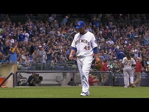 PIT@MIL: Gallardo Fans sechs über 6 1/3 Innings