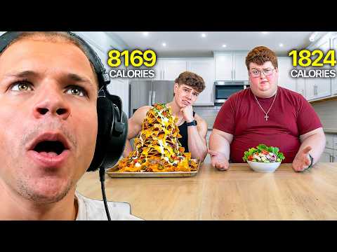 160lbs vs. 660lbs Diet Swap *JYNXZI REACTS*