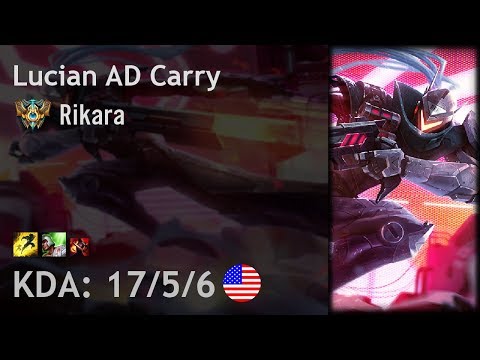 Lucian AD Carry vs Twitch - Rikara - NA Challenger Patch 7.16