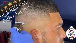 Blurry High Bald Fade | Barber Tutorial