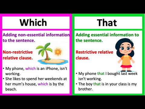 WHICH vs THAT 🤔| What's the difference? | Learn with examples