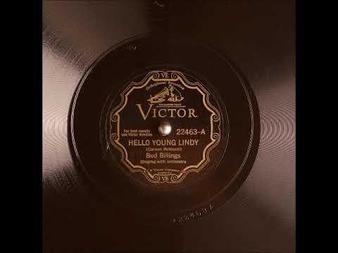 Hello, Young Lindy ~ Bud Billings (Frank Luther) with Orchestra (1930)