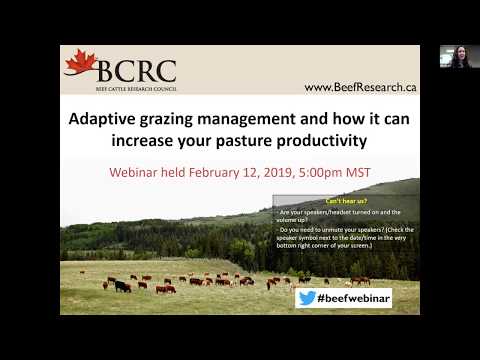 Adaptive Grazing and Grazing Management Webinar