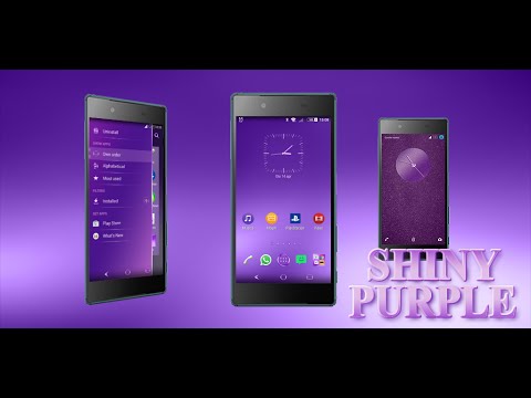 Shiny Purple Theme for Xperia Video