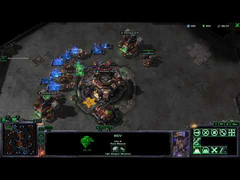 Juxtapose (Random - Terran) vs Shanerb (Terran) Custom Melee Platinum League Set 1 Match 2