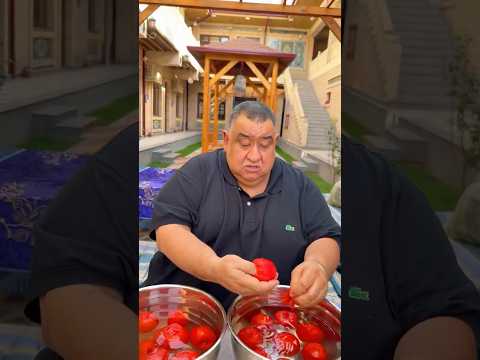 Помидоры 🍅 женское счастье ❤️#вкуснопросто#помидорырецепт#какприготовить#малосольныепомидоры