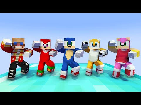 MONSTER SCHOOL : GANGNAM STYLE SONIC FAMILY - MINECRAFT ANIMATION