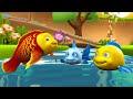 Three Fishes Telugu Story మూడు చేపల నీతి కధ 3D Telugu Bedtime Moral Stor